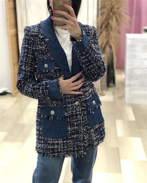 giacca chanel con inserti in pizzo